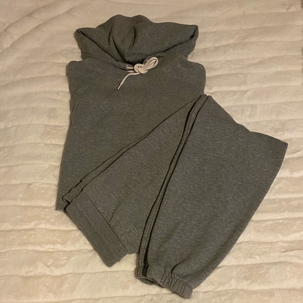 Wild Fable Crop Too Sweat Suit in Gray.  The Cutest!
